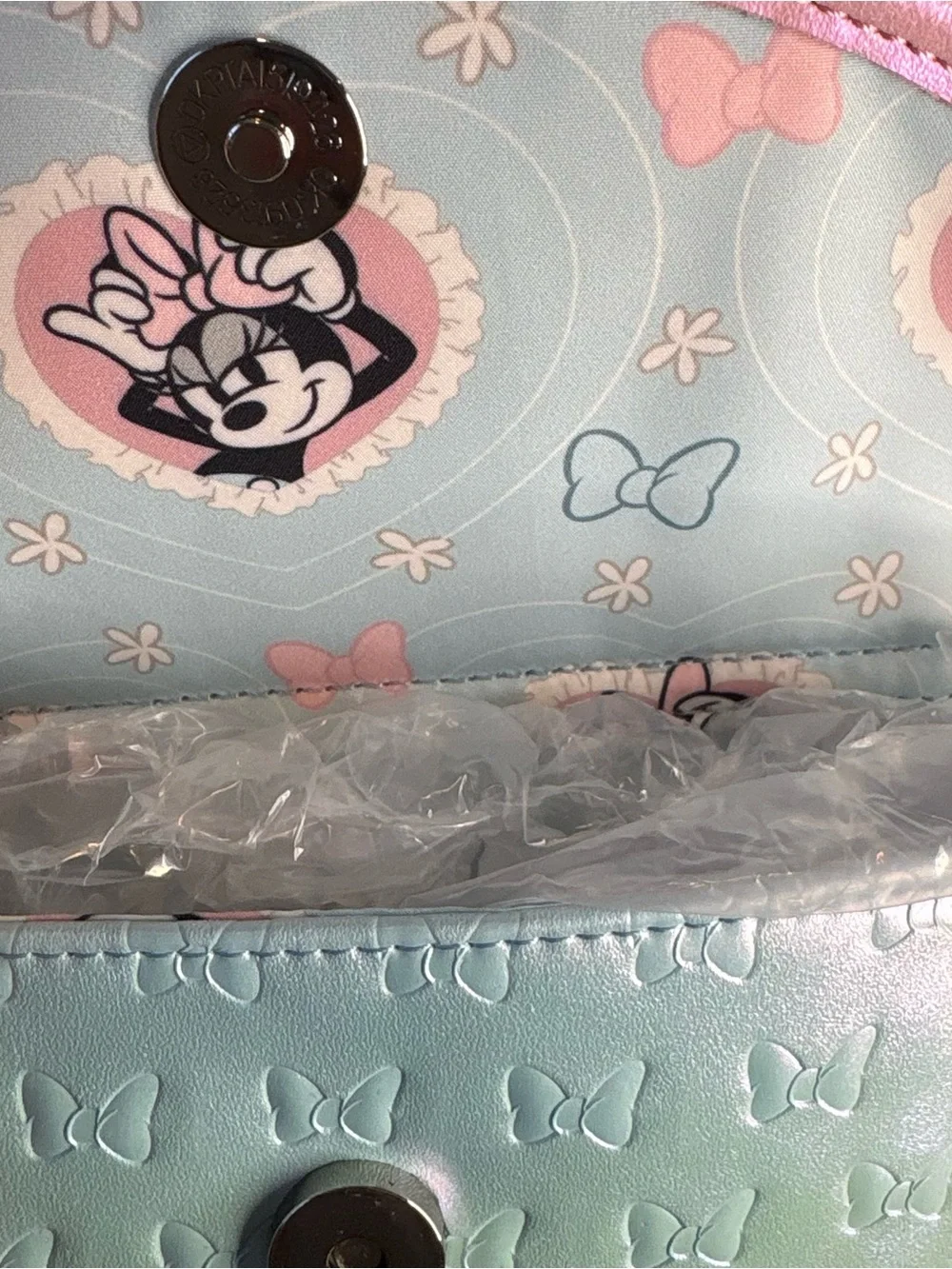 Loungefly Iridescent Pastel Minnie Ear Backpack - Mint, Pink, White